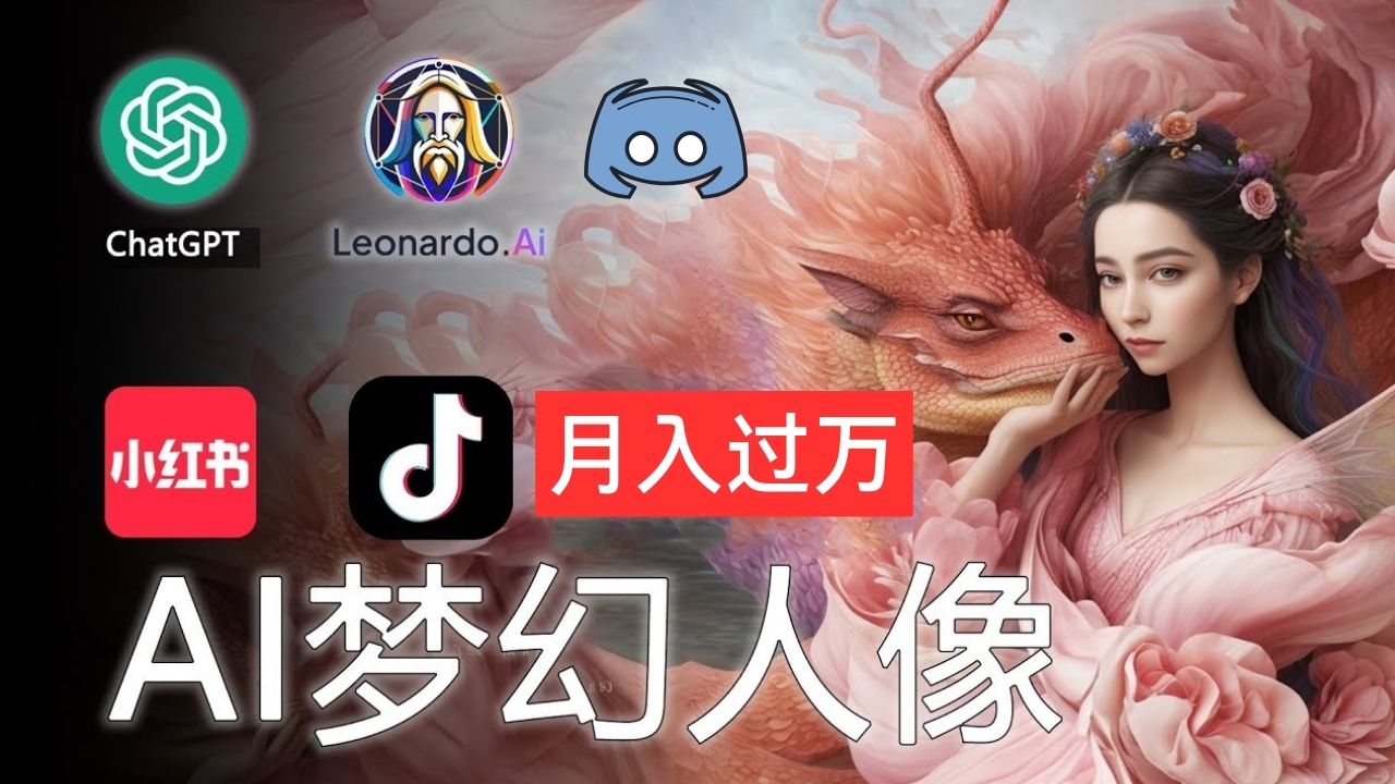 （11575期）AI摄影梦幻人像：零基础也能月入过万的秘密-悟空聊项目