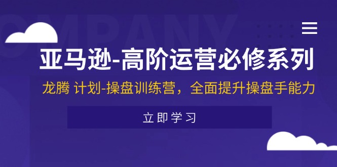 （11625期）亚马逊-高阶运营必修系列，龙腾 计划-操盘训练营，全面提升操盘手能力-悟空聊项目