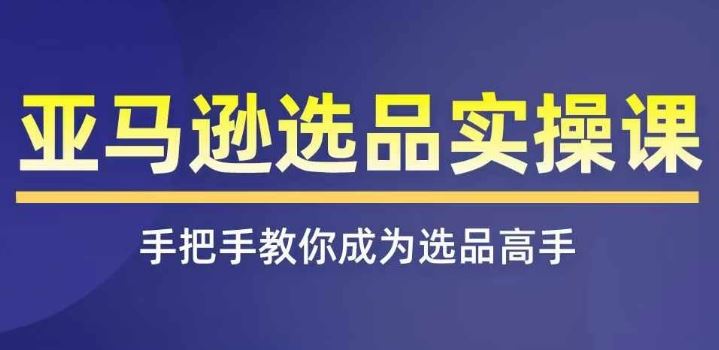 亚马逊选品实操课程，快速掌握亚马逊选品的技巧，覆盖亚马逊选品所有渠道-悟空聊项目