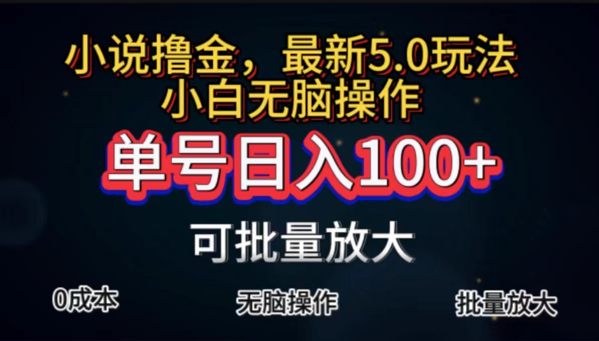 （11651期）全自动小说撸金，单号日入100+小白轻松上手，无脑操作-悟空聊项目