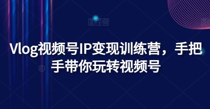 Vlog视频号IP变现训练营，手把手带你玩转视频号-悟空聊项目