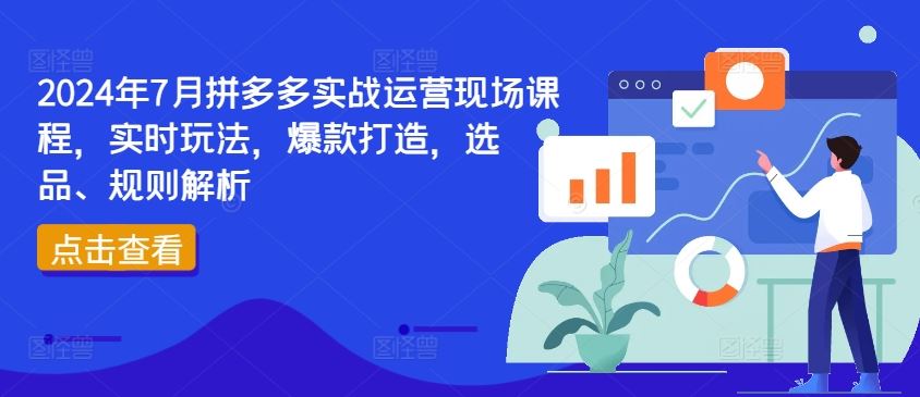 2024年7月拼多多实战运营现场课程，实时玩法，爆款打造，选品、规则解析-悟空聊项目