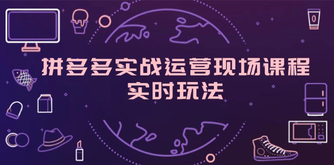 （11759期）拼多多实战运营现场课程，实时玩法，爆款打造，选品、规则解析-悟空聊项目