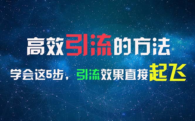 （11776期）高效引流的方法，可以帮助你日引300+创业粉，一年轻松收入30万，比打工强-悟空聊项目
