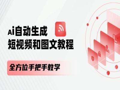 AI自动生成短视频和图文课程，全方位手把手教学-悟空聊项目