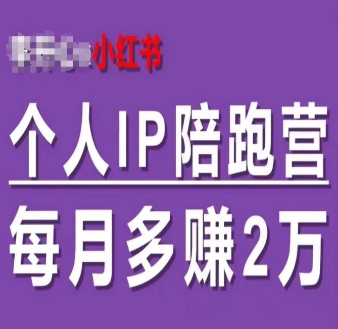 小红书个人IP陪跑营，60天拥有自动转化成交的双渠道个人IP，每月多赚2w-悟空聊项目