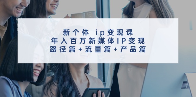 （11971期）新个体 ip变现课，年入百万新媒体IP变现，路径篇+流量篇+产品篇-悟空聊项目