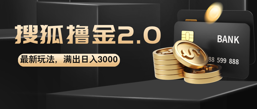 （12212期）搜狐撸金2.0最新玩法，无脑日入3000+，可无限扩大-悟空聊项目