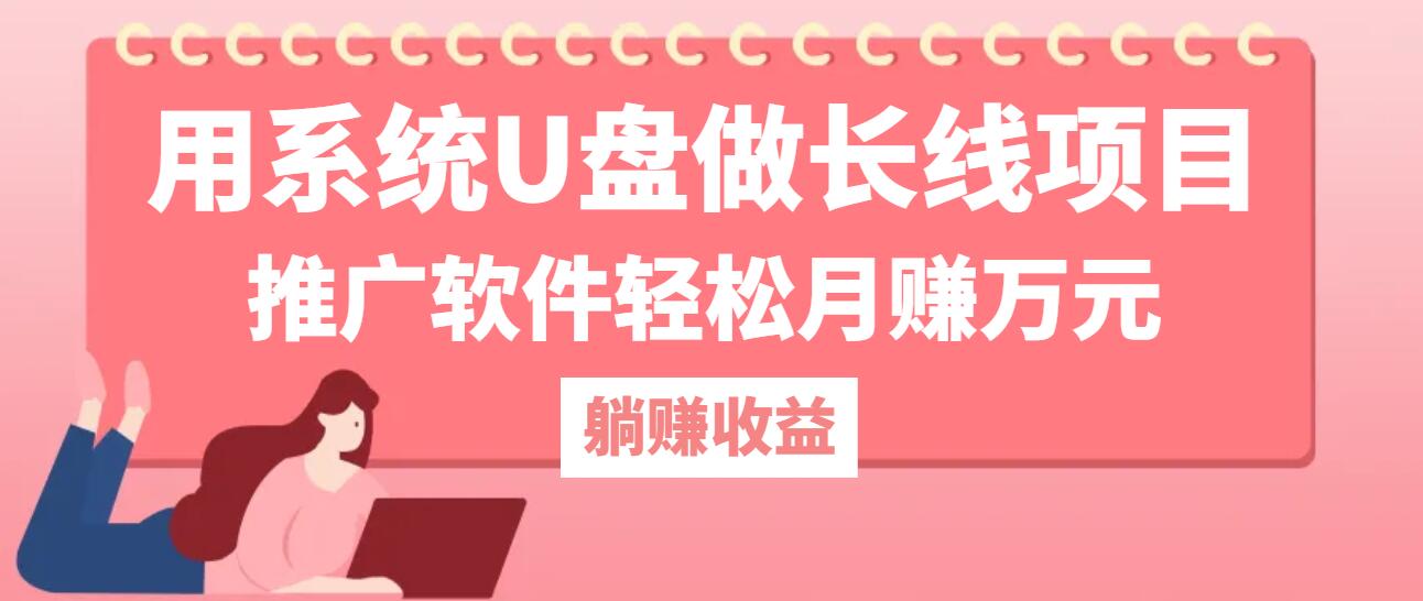 用系统U盘做长线项目，推广软件轻松月赚万元(附制作教程+软件-悟空聊项目