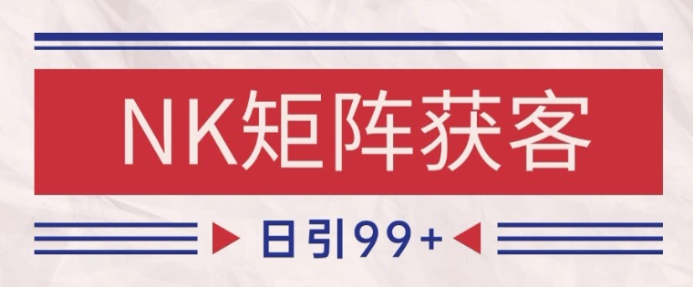 小红书某音NK赛道引流获客 自热矩阵日引200+【揭秘】-悟空聊项目