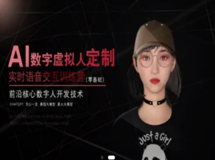 AI数字虚拟人定制，实时语音交互训练营(零基础)，前沿核心数字人开发技术-悟空聊项目