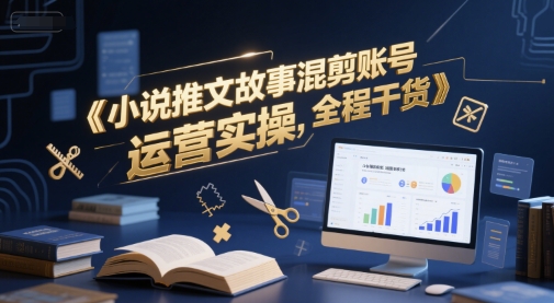 小说推文故事混剪账号运营实操，全程干货-悟空聊项目