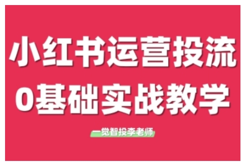 小红书运营投流，小红书广告投放从0到1的实战课，学完即可开始投放(更新)-悟空聊项目