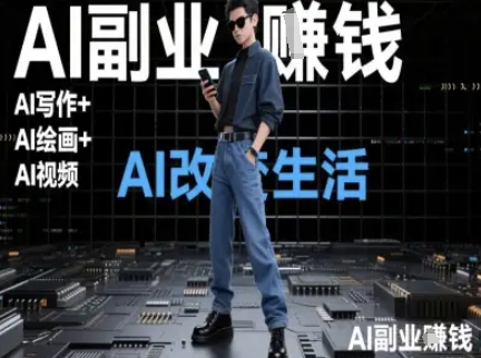 AI改变生活(Ai写作+AI绘画+Ai视频)，AI副业挣钱-悟空聊项目