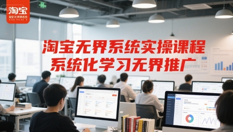 淘宝无界系统实操课程，系统化学习无界推广-悟空聊项目