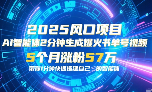 AI智能体2分钟一键生成爆火书单号原创视频，5个月涨粉57w，带你零代码1分钟搭建智能体-悟空聊项目