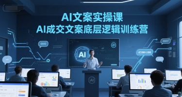 AI文案实操课，AI成交文案底层逻辑训练营-悟空聊项目
