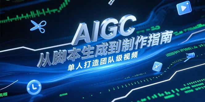 AIGC视频制作指南，从脚本生成到剪辑全流程，单人打造团队级视频-悟空聊项目