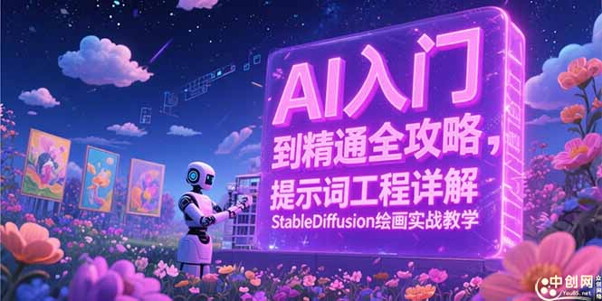 AI入门到精通全攻略，提示词工程详解，StableDiffusion绘画实战教学-悟空聊项目