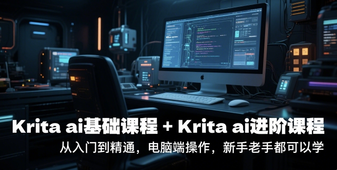 krita ai基础课程+Krita ai进阶课程，从入门到精通，电脑端操作，新手老手都可以学-悟空聊项目