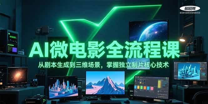 AI微电影全流程课，从剧本生成到三维场景，掌握独立制片核心技术-悟空聊项目