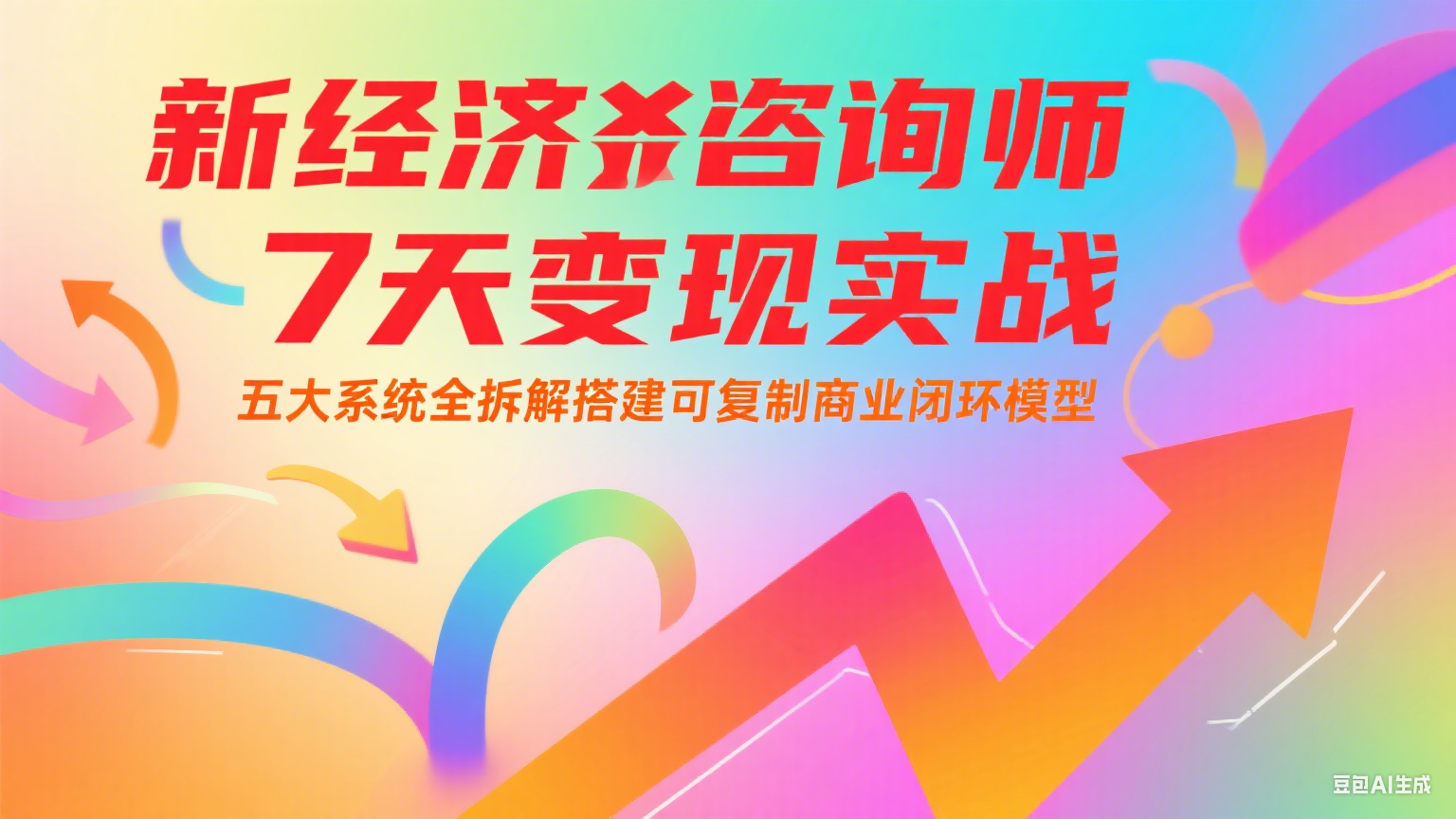 新经济咨询师 7 天变现实战：五大系统全拆解搭建可复制商业闭环模型-悟空聊项目