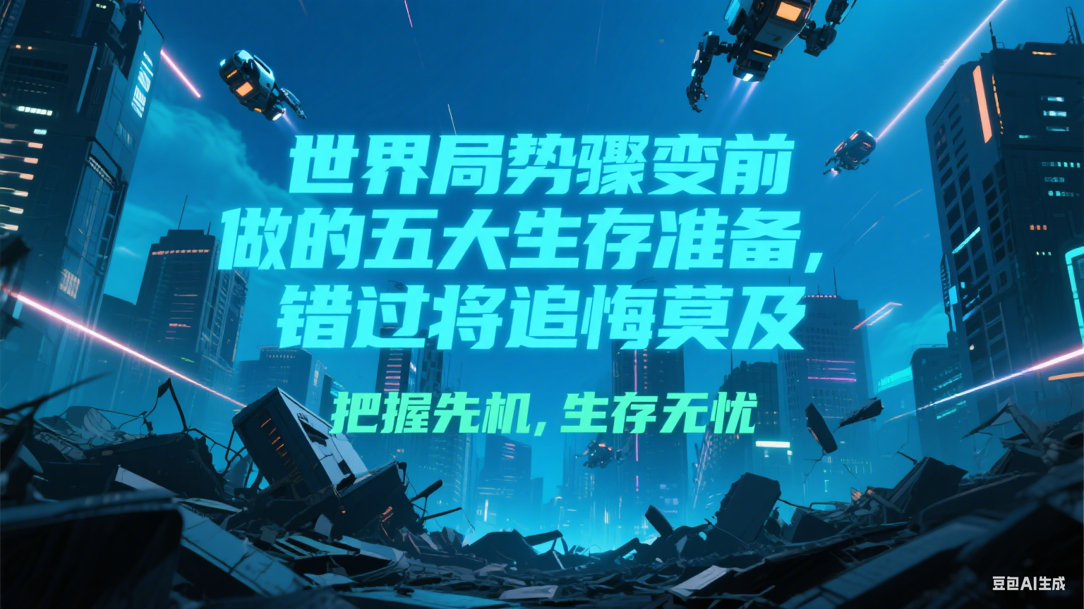 付费文章《世界局势骤变前必做的五大生存准备，错过将追悔莫及》-悟空聊项目