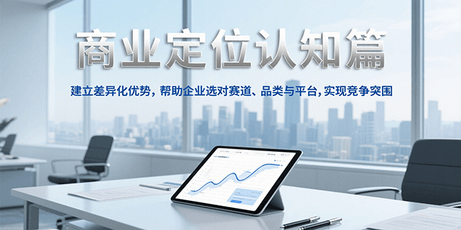 商业定位认知，建立差异化优势，帮助企业选对赛道、品类与平台，实现竞争突围-悟空聊项目