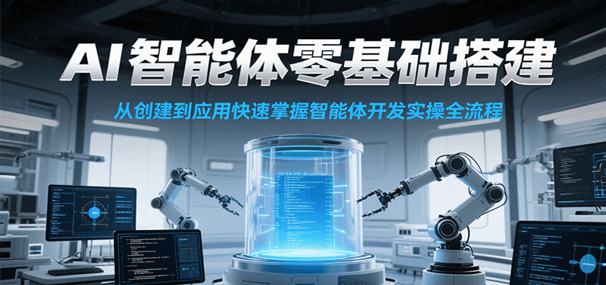 AI智能体零基础搭建实操课，从创建到应用快速掌握智能体开发全流程！-悟空聊项目