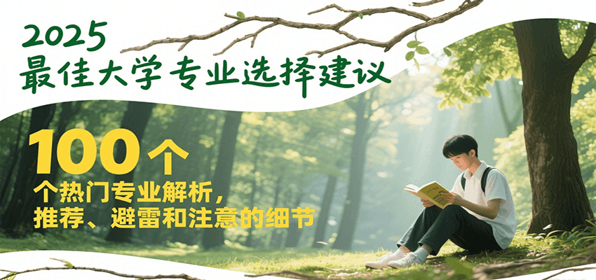 2025最佳大学专业选择建议，100个热门专业解析，推荐、避雷和注意的细节-悟空聊项目