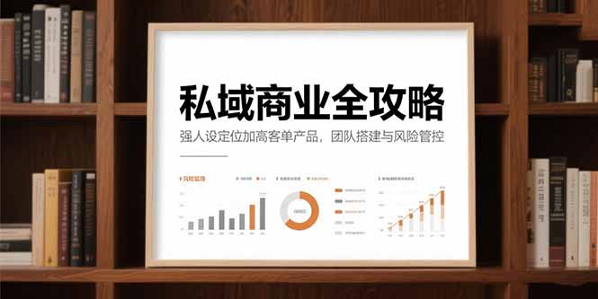 私域商业全攻略，强人设定位加高客单产品，团队搭建与风险管控-悟空聊项目