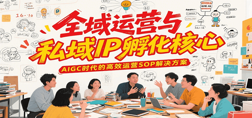 全域运营与私域IP孵化核心，AIGC时代的高效运营SOP解决方案-悟空聊项目