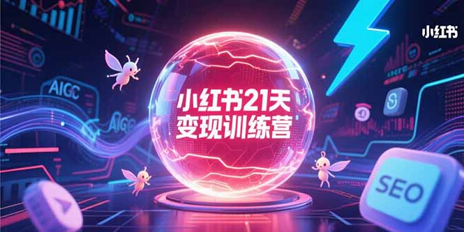 小红书21天变现训练营，AIGC工具高效应用，SEO优化核心技巧-悟空聊项目