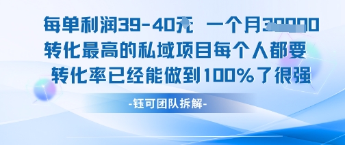 每单利润40一个月7k+转化最高的私域项目，每个人都要的产品转化率已经能做到100%-悟空聊项目