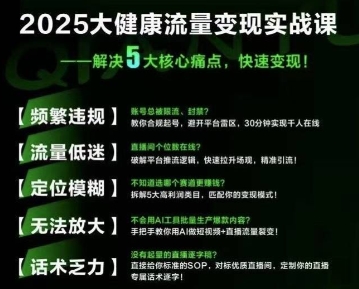 大健康流量全域新增长8.0，三月底线下课视频，大健康万亿蓝海，从类目突围到模式迭代-悟空聊项目