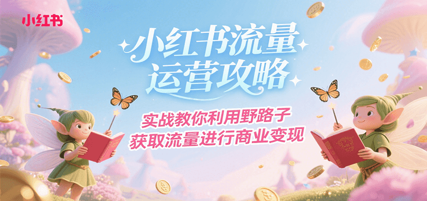 小红书流量运营攻略，实战教你利用野路子获取流量进行商业变现-悟空聊项目