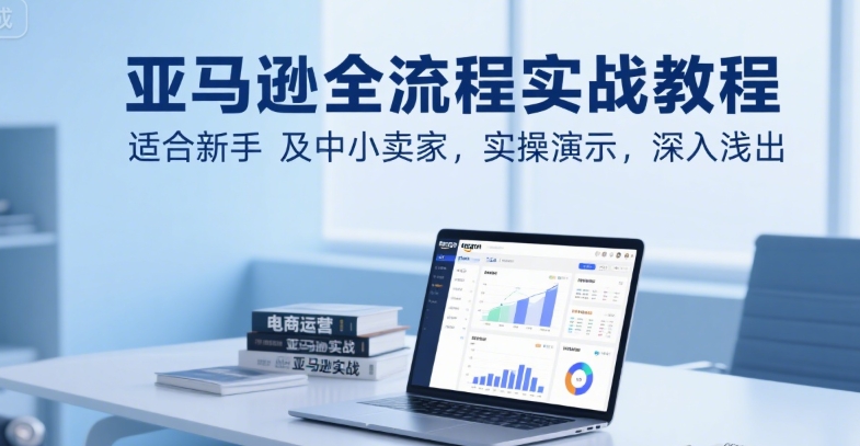 亚马逊全流程实战教程，适合新手及中小卖家，实操演示，深入浅出-悟空聊项目
