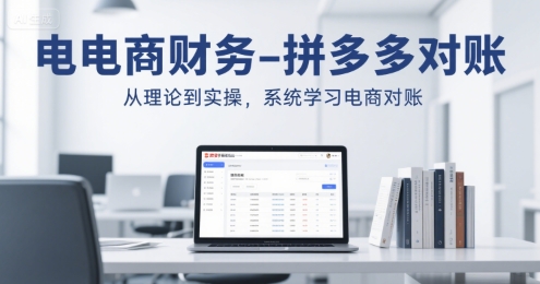 电商财务-拼多多对账，从理论到实操，系统学习电商对账-悟空聊项目