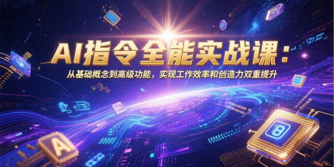 AI指令全能实战课：从基础概念到高级功能，实现工作效率和创造力双重提升-悟空聊项目