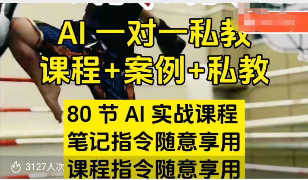 AI指令实战课，课程+案例，80节AI实战课程，笔记指令随意享用，课程指令随意享用(更新7月)-悟空聊项目