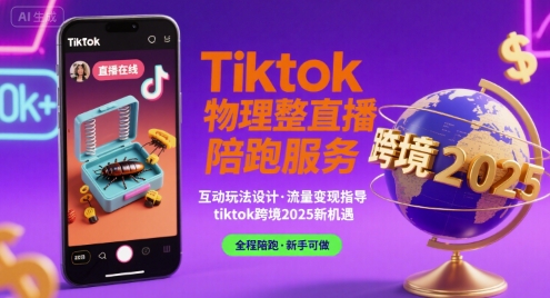 Tiktok物理整蛊直播陪跑服务-tiktok跨境2025-悟空聊项目