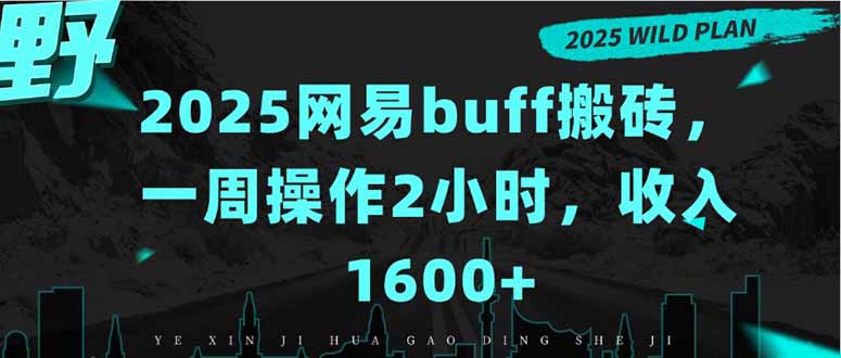 2025网易buff搬砖，一周操作2小时，收入1600+-悟空聊项目