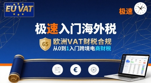 极速入门海外税，欧洲VAT财税合规，从0到1入门跨境电商财税-悟空聊项目