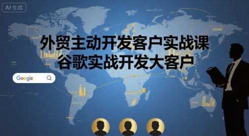 外贸主动开发客户实战课，谷歌实战开发大客户-悟空聊项目