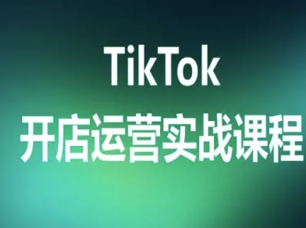 TikTok开店运营实战课程，TK跨境电商实操全流程-悟空聊项目